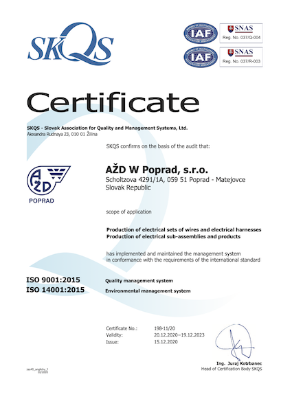 Certifikt ISO